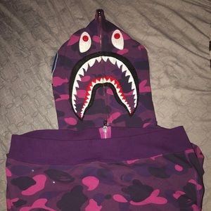 BAPE 1st PURPLE HOODIE